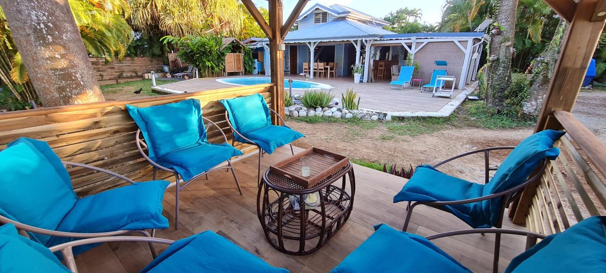 Gite Kaz A Topaze, Piscine, Jardin Tropical Sainte-Rose Esterno foto