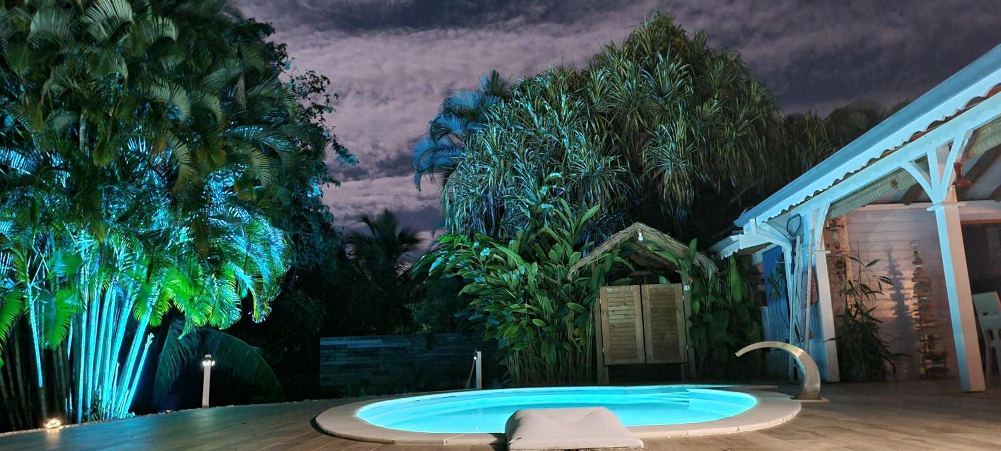Gite Kaz A Topaze, Piscine, Jardin Tropical Sainte-Rose Esterno foto