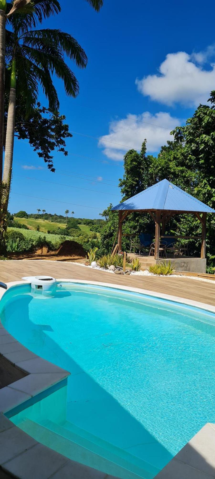 Gite Kaz A Topaze, Piscine, Jardin Tropical Sainte-Rose Esterno foto